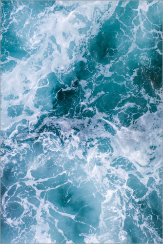 Poster Deep blue waves