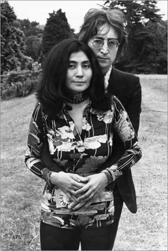 Premium poster John Lennon und Yoko Ono
