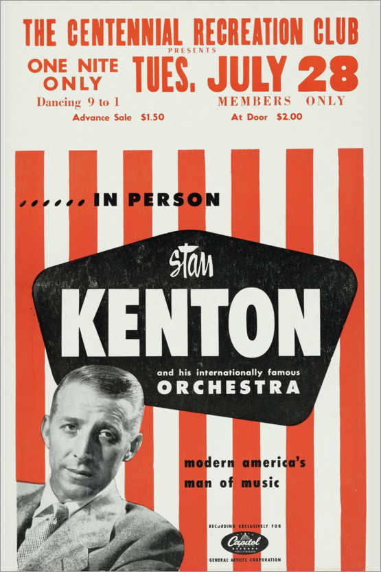 Premium poster Stan Kenton and his orchestra