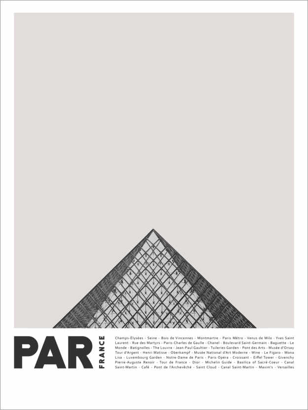 Premium poster Attractions in Paris III