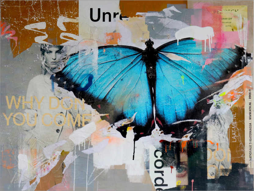 Premium poster The change as a butterfly
