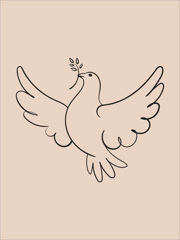 Poster Dove of peace