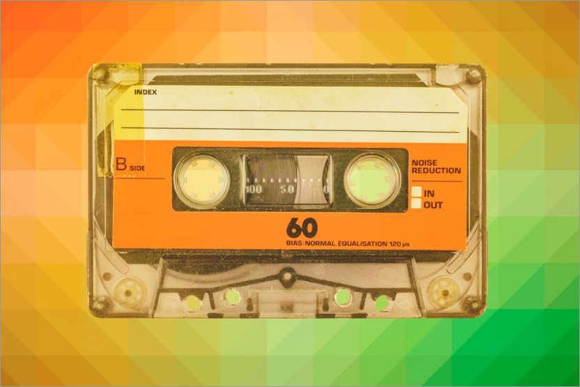 Poster The eighties compact cassette