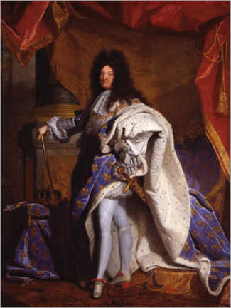 Premium poster Portret van Lodewijk XIV