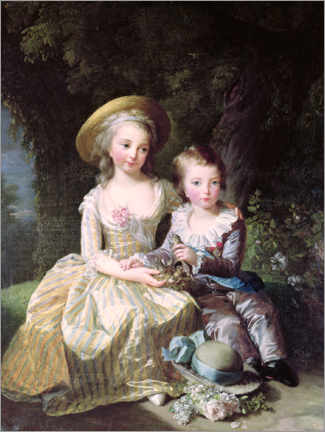 Poster  Marie-Therese-Charlotte van Frankrijk als kind - Elisabeth Louise Vigee-Lebrun