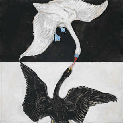 Canvas print  De zwan, nr. 1 - Hilma af Klint