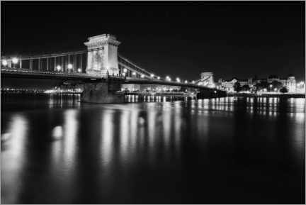 Premium poster Chain bridge in Budapest, Hungary