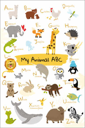 Poster My animal ABC II (English)