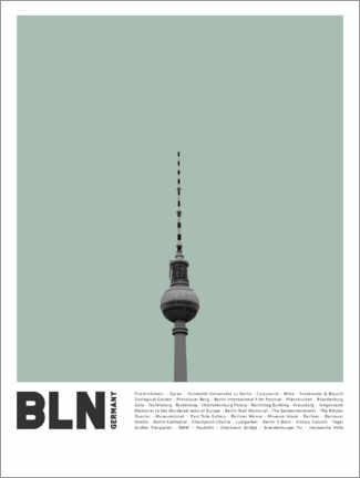 Premium poster Attractions in Berlin II