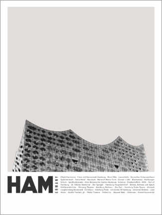 Premium poster Attractions in Hamburg