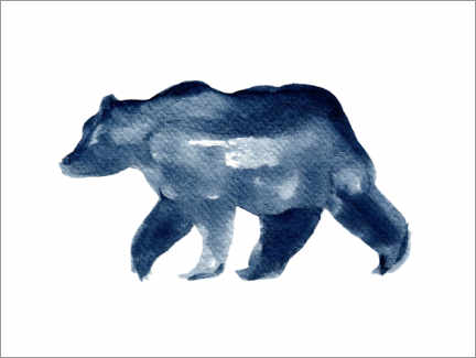 Poster Bear - silhouette