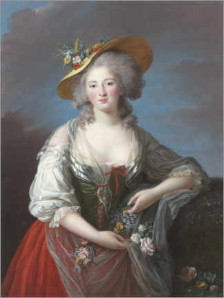 Poster  Elisabeth-Philippe-Marie-Hélène de France - Elisabeth Louise Vigee-Lebrun