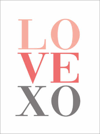 Premium poster Love XO