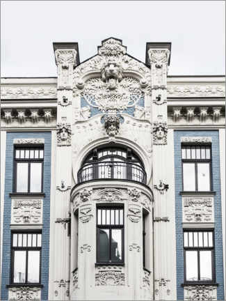 Poster Art Nouveau facade