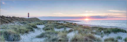 Canvas print  Sunset on the dune beach, Panorama - Jan Christopher Becke