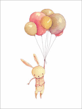 Poster Flying Bunny