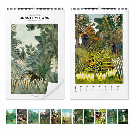 Wandkalender  Henri Rousseau Calendar - Jungle Visions 2023 - Henri Rousseau
