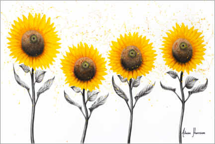 Muursticker  Sunflower Family - Ashvin Harrison