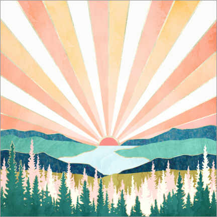 Premium poster  Summer Sunset - SpaceFrog Designs