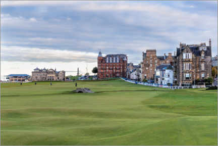 Canvas print  Hole 18 at St. Andrews Old Course, Scotland - Mike Centioli