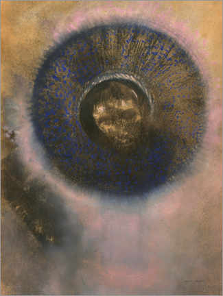 Canvas print  Head within an aureole - Odilon Redon