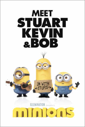 Poster  Minions - I'm with stupid
