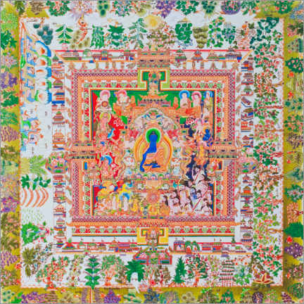 Canvas print  Medicine Buddha Mandala - XYZ PICTURES