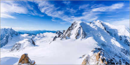 Poster Snow-capped Mont Blanc