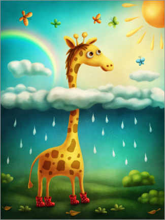Canvas print  Giraffe - Elena Schweitzer