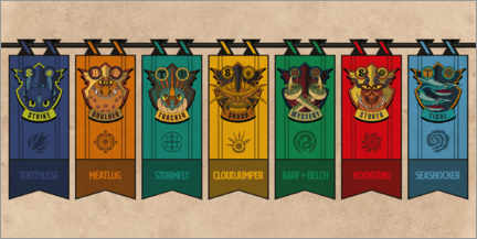Poster  Dragon coat of arms