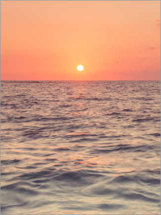 Premium poster Sunset on the sea