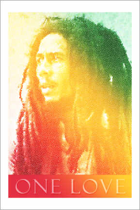 Canvas print  Bob Marley One Love - Alex Saberi
