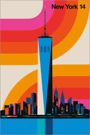 Poster  New York 14 - Bo Lundberg