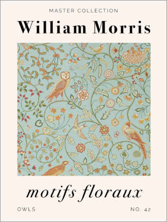 Hout print  Motifs Floraux - Owls - William Morris