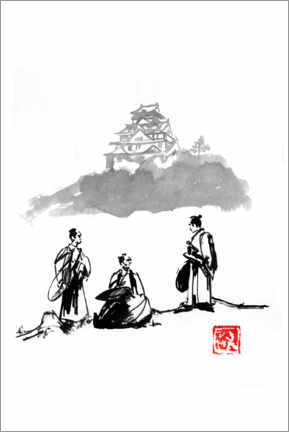 Gallery print  Three samurais - Péchane
