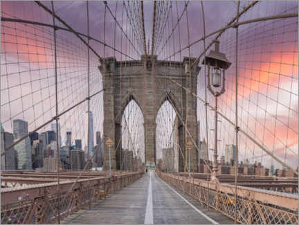 Canvas print  Brooklyn Bridge Skyline - Assaf Frank