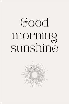 Aluminium print  Good morning sunshine - Henrike Schenk