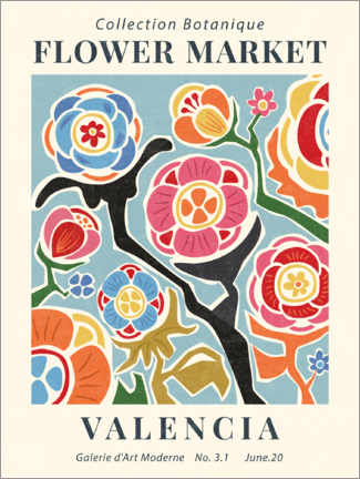 Premium poster Flower Market Valencia