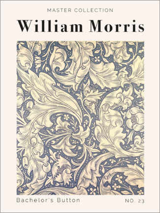 Acrylglas print  Bachelor's Button No. 23 - William Morris
