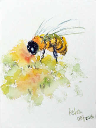 Hout print  Honeybee - Asha Sudhaker Shenoy