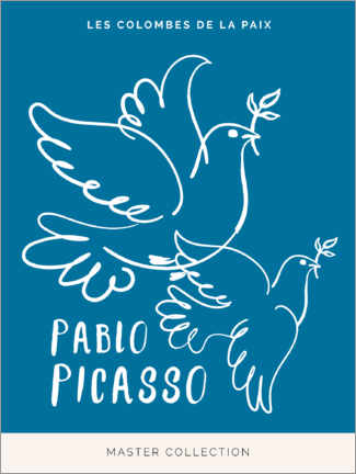 Canvas print  Pablo Picasso - Les colombes de la paix