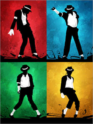 Acrylglas print  Michael Jackson Silhouettes - Nikita Abakumov