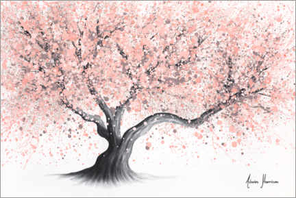 Poster Kyoto Evening Blossom Tree