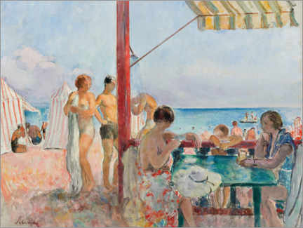Canvas print  The Bar at the Beach - Henri Lebasque