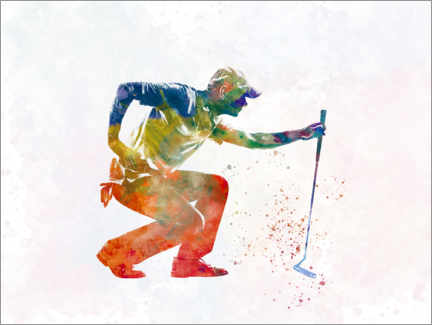 Canvas print  Golf player II - nobelart