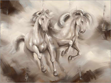 Poster  Freedom Horses - Isabella Karolewicz