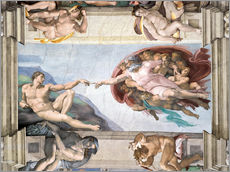 Gallery print  Sistine Chapel: The Creation of Adam - Michelangelo