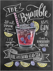 Muursticker  Bramble cocktail recept (Engels) - Lily &amp; Val