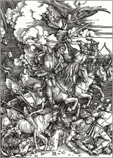 Muursticker  De vier ruiters van de Apocalyps - Albrecht Dürer
