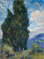 Acrylglas print  Cipressen - Vincent van Gogh